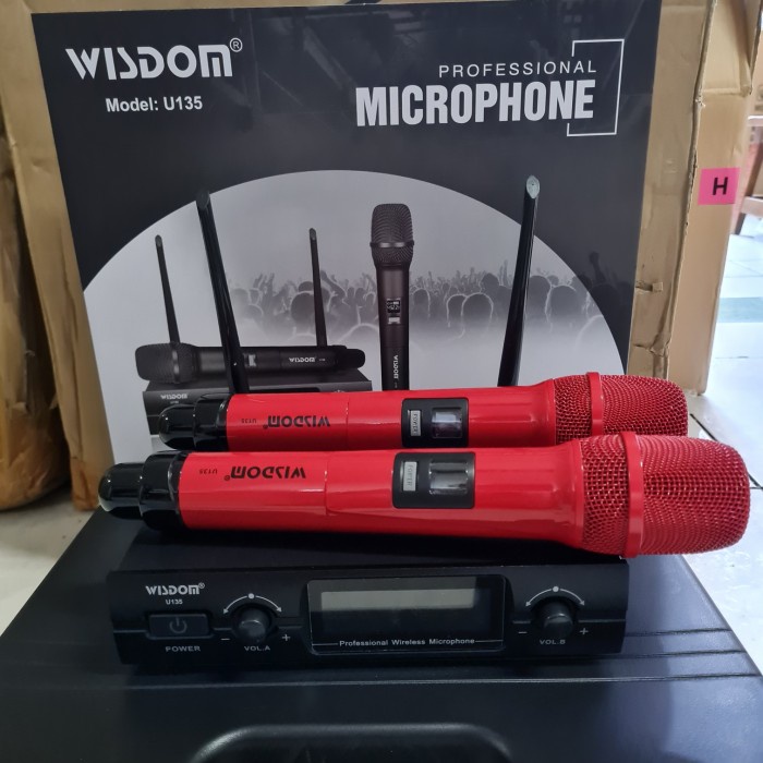 wisdom u135 u 135 mic wireless wisdom garansi original