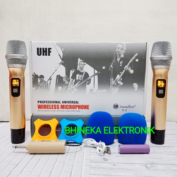 mic wireless soundbest K1 / k2 mic soundbest mic handle