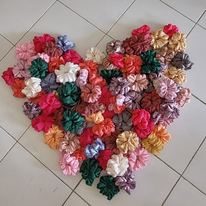 ikat rambut scrunchie grosir - grosir Promo