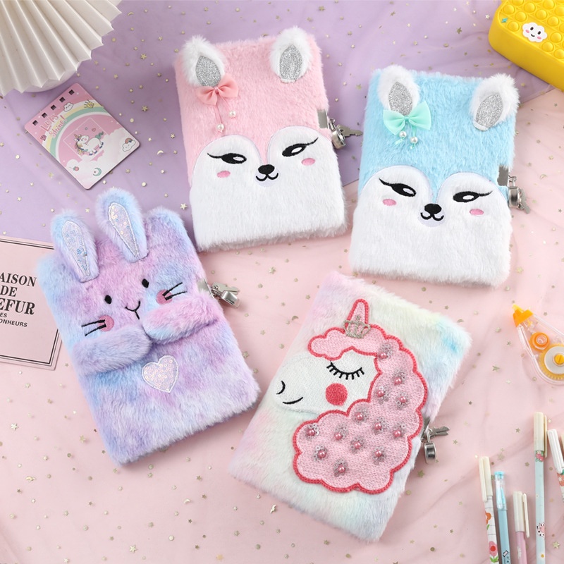 

Notebook Buku Bulu Kter Unicorn Kelinci Cat Panda Rubah Teddy Bear Lucu Diary Anak Buku Agenda