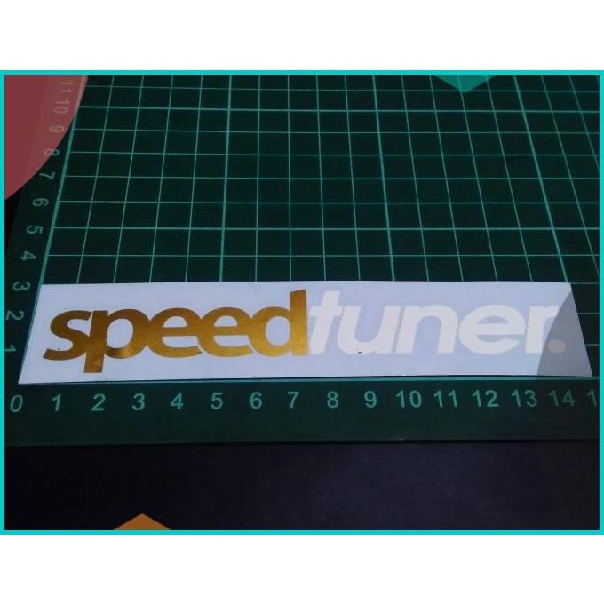

Cutting Sticker Speedtuner Gold Putih 15x3cm 20JVLZ3 tools pa