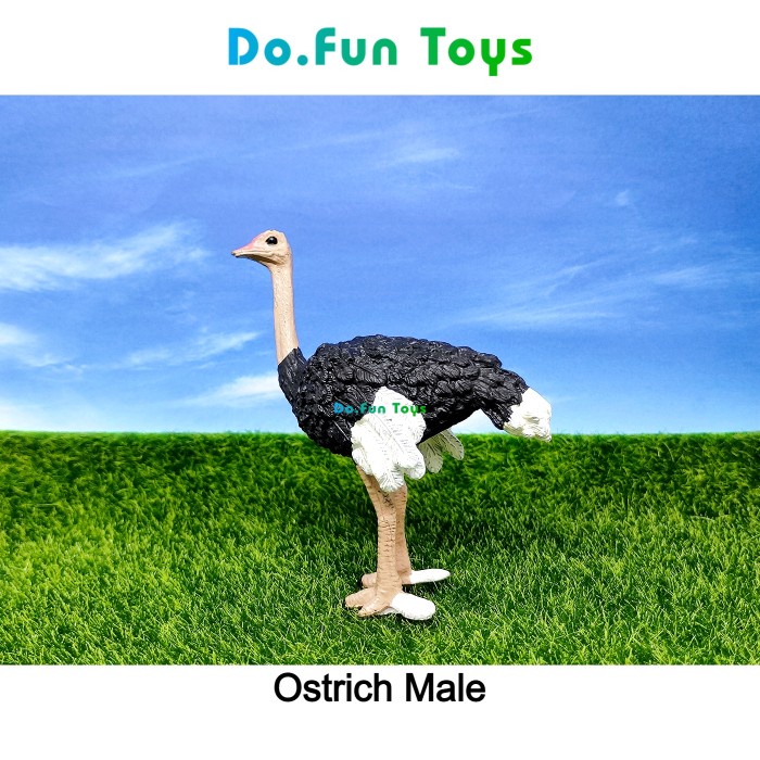 Ostrich Animal Figure/ Miniatur Binatang Burung Unta Ready