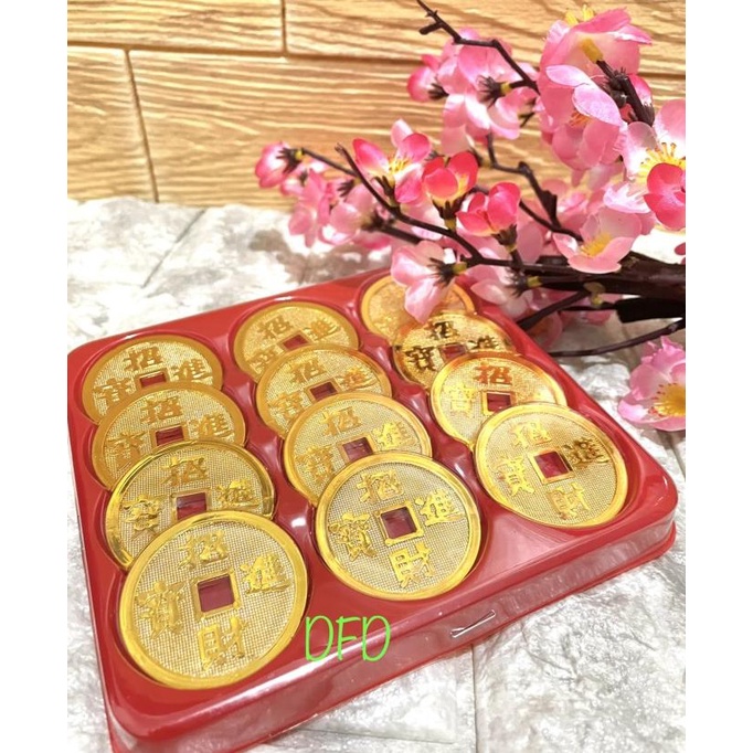 Best Seller Koin Emas Imlek Besar / Koin Hiasan Imlek / Uang Gold Cina Terbaik