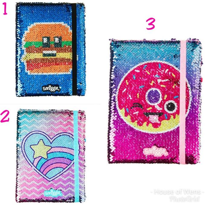 

Best Sales Smiggle Reversible Sequin A5 Notebook - Buku Smiggle Original