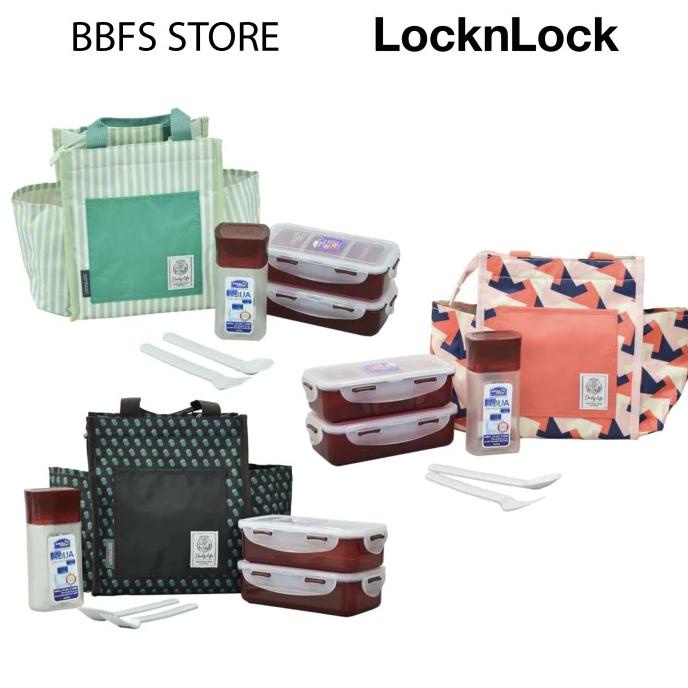 lock n lock lunch bag box 3 p set lock&lock