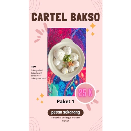 

PAKET 1 CARTEL BAKSO