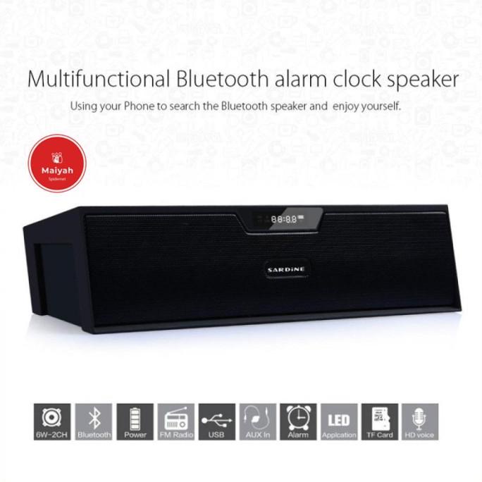 Speaker wifi Portable wireless TF FM radio jam alarm speker bluetooth