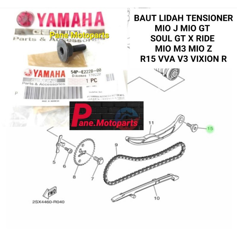 BAUT BAUD LIDAH TENSIONER MIO J MIO GT SOUL GT 115 X RIDE 115 JUPITER Z1 R15 VVA V3 VIXION R MT15 MI