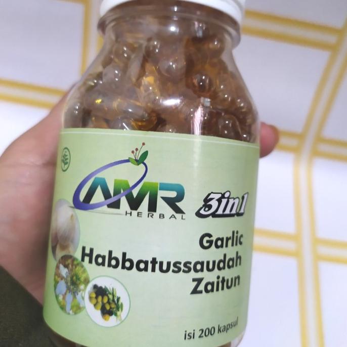 

met AMR 3in1 (Habbatussaudah+Olive Oil+Garlic)isi 200kapsul