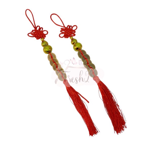 gantungan imlek koin cina / gantungan imlek terbaru sio naga