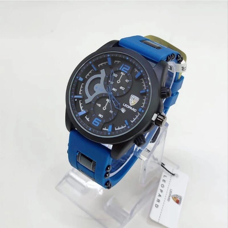 Jam Tangan Pria Sport Analog Original Leopard Waterproof 3 ATM BERGARANSI - Watches