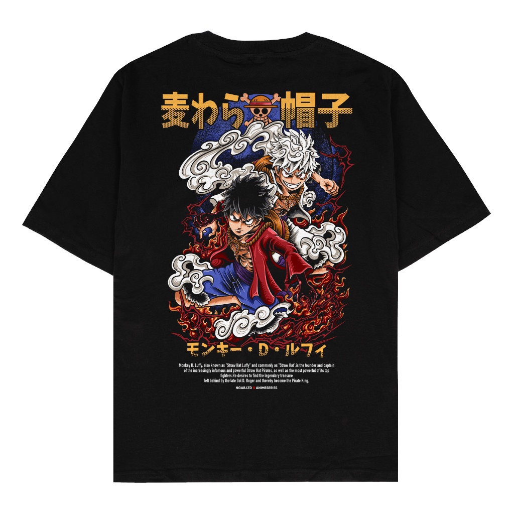 NEW ARRIVAL TERMURAH Buy 1 Get 3 Ngab Kaos Distro Spesial Anime Sun God Nika Luffy Kaido Versi 2