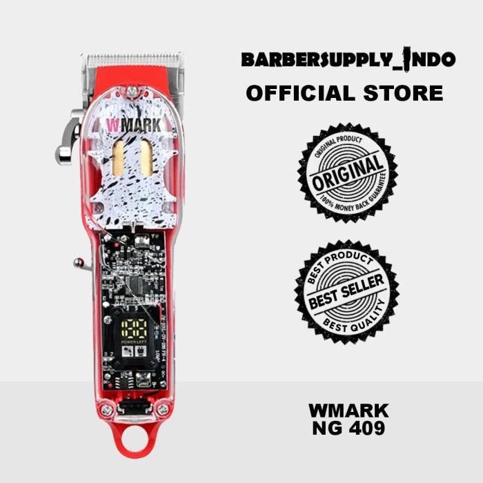 WMARK NG 409 ORIGINAL CLIPPER CORDLESS MESIN ALAT CUKUR RAMBUT ORI