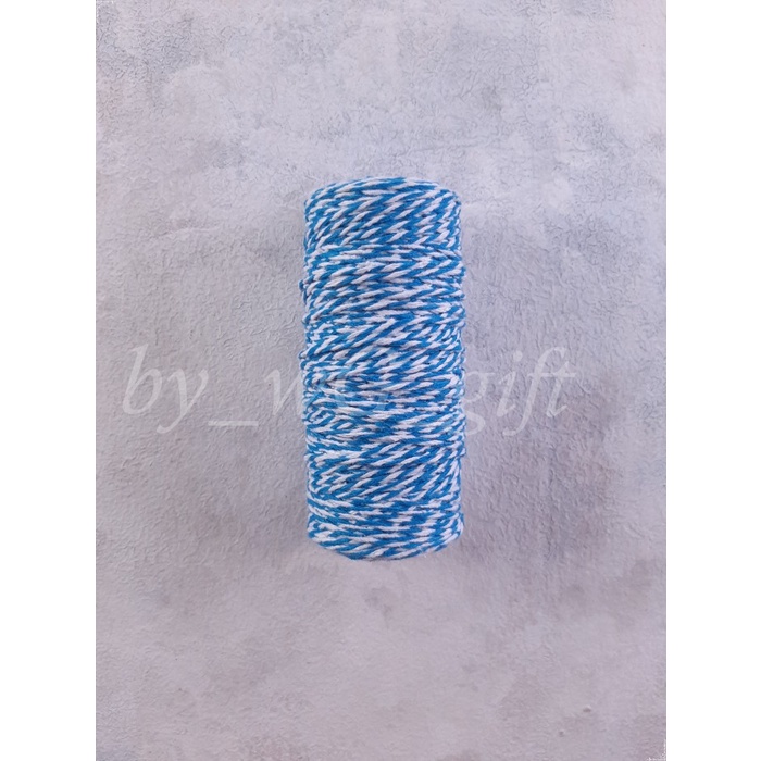 

Pita Tali Katun - Biru Muda ; Lebar 2mm; Panjang 100 Meter