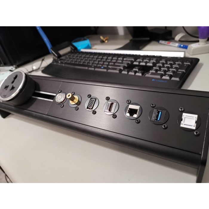 Line8 Aksesoris Usb Data, Hdmi, Lan, Cat6 Stop Kontak Socket Eubiq