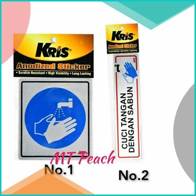 

KRIS STIKER CUCI TANGAN DENGAN SABUN SIGN LABEL STICKER WASH HAND 20J