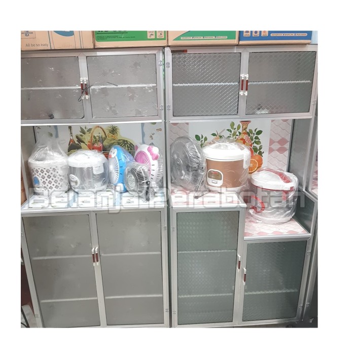 Promo Rak Piring 2 Pintu Kaca