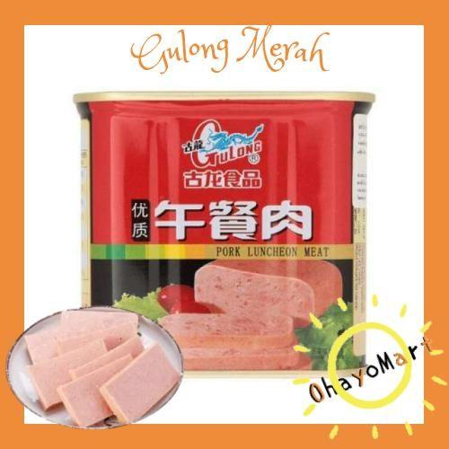 

Gulong Merah / Gulong Pork Luncheon meat / Babi Kaleng Merah 340grm Best Seller