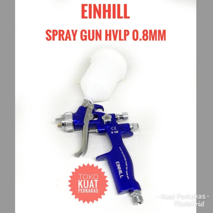 [Original] Einhill Spray Gun Hvlp N-125 0.8Mm Blue Diskon