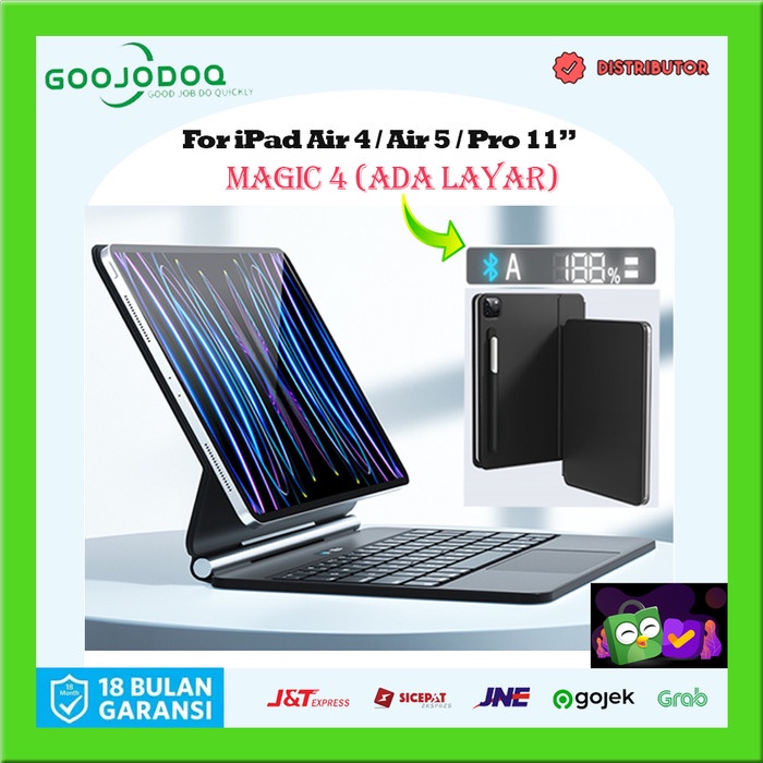 Goojodoq Magic 4 Ipad Keyboard Case For Ipad Air 4 5 Ipad Pro 11 2021 Ready