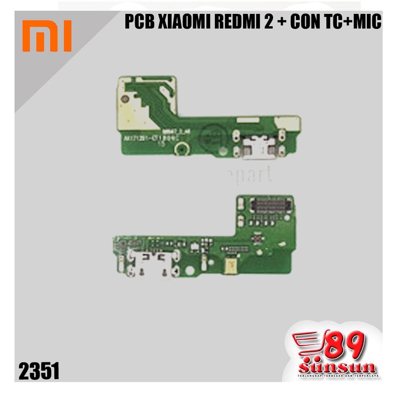 PCB XIAOMI REDMI 2 + CON TC+MIC