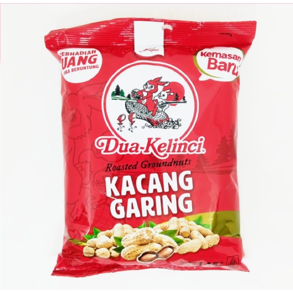 

Dua Kelinci Kacang Garing 145 gram Kacang Kulit