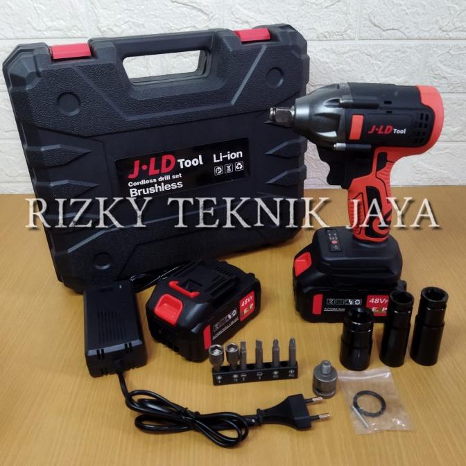 JLD IMPACT WRENCH 48V JV88 CORDLESS IMPACT WRENCH JLD 2 BATERAI
