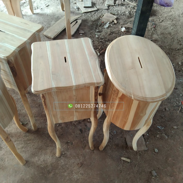 UJ 54 Meja nakas kayu jati meja amplop pernikahan - meja kotak