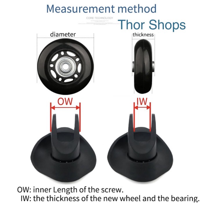 Roda Koper Diameter 42Mm Replacement Wheel American Tourister