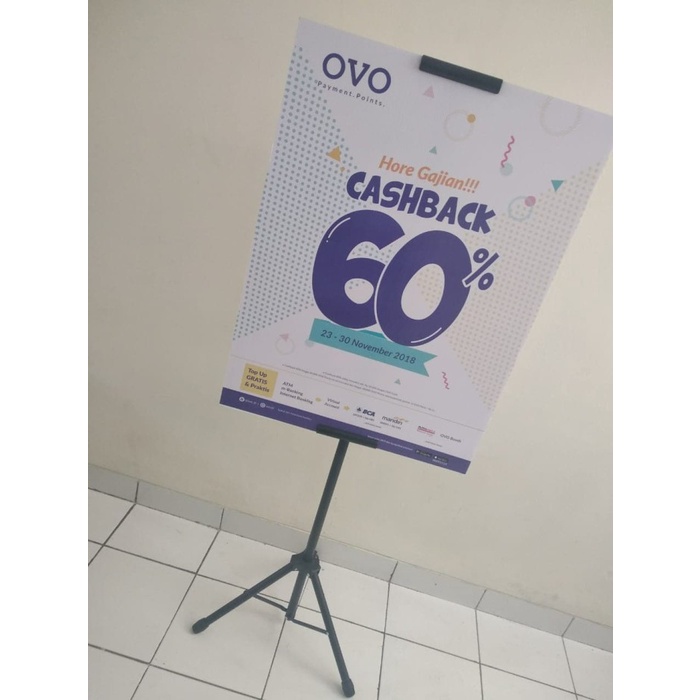 

Promo Tripod 2 Sisi + Banner Impraboard ( Full Sheat Banner A1 )