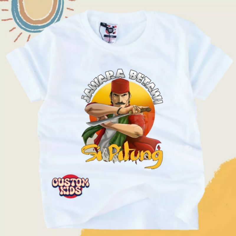 baju atasan kaos anak JAWARA BETAWi SI Pitung