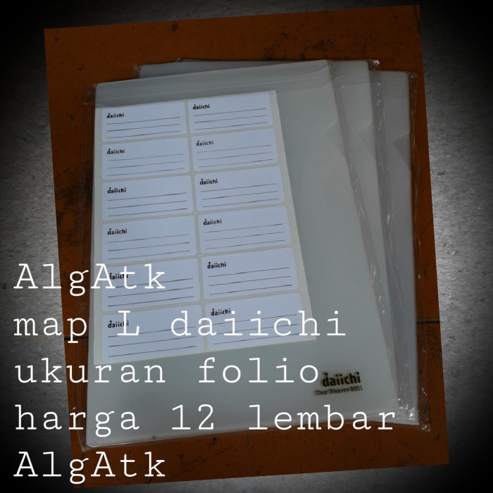 

Termurah Map L Daiichi Ukuran Folio Isi 12 Lembar. Original
