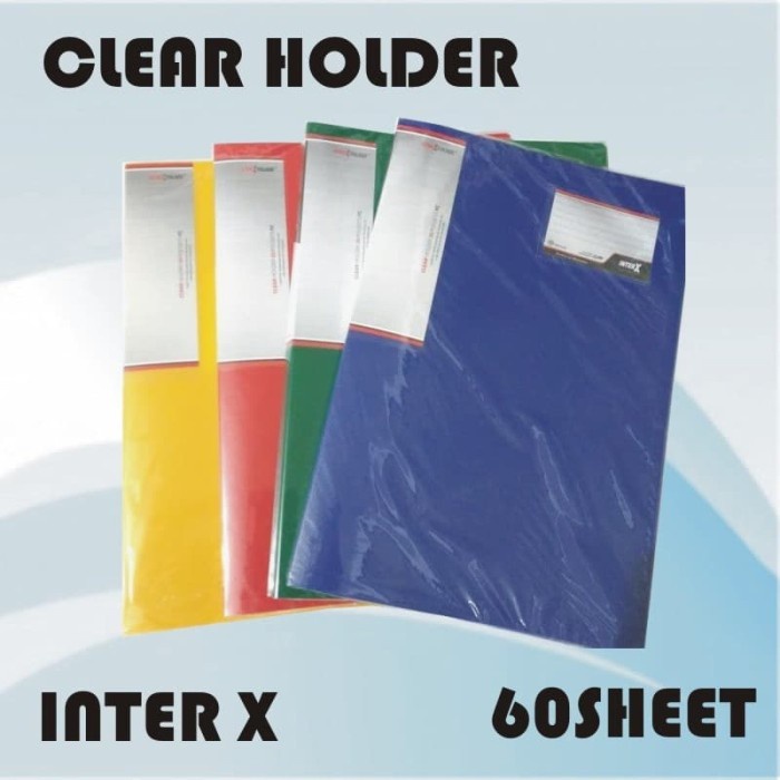 

Termurah Clear Holder Interx Folio Isi 60 Sheet / Kantong Bagus Dan Tebal Harga Spesial
