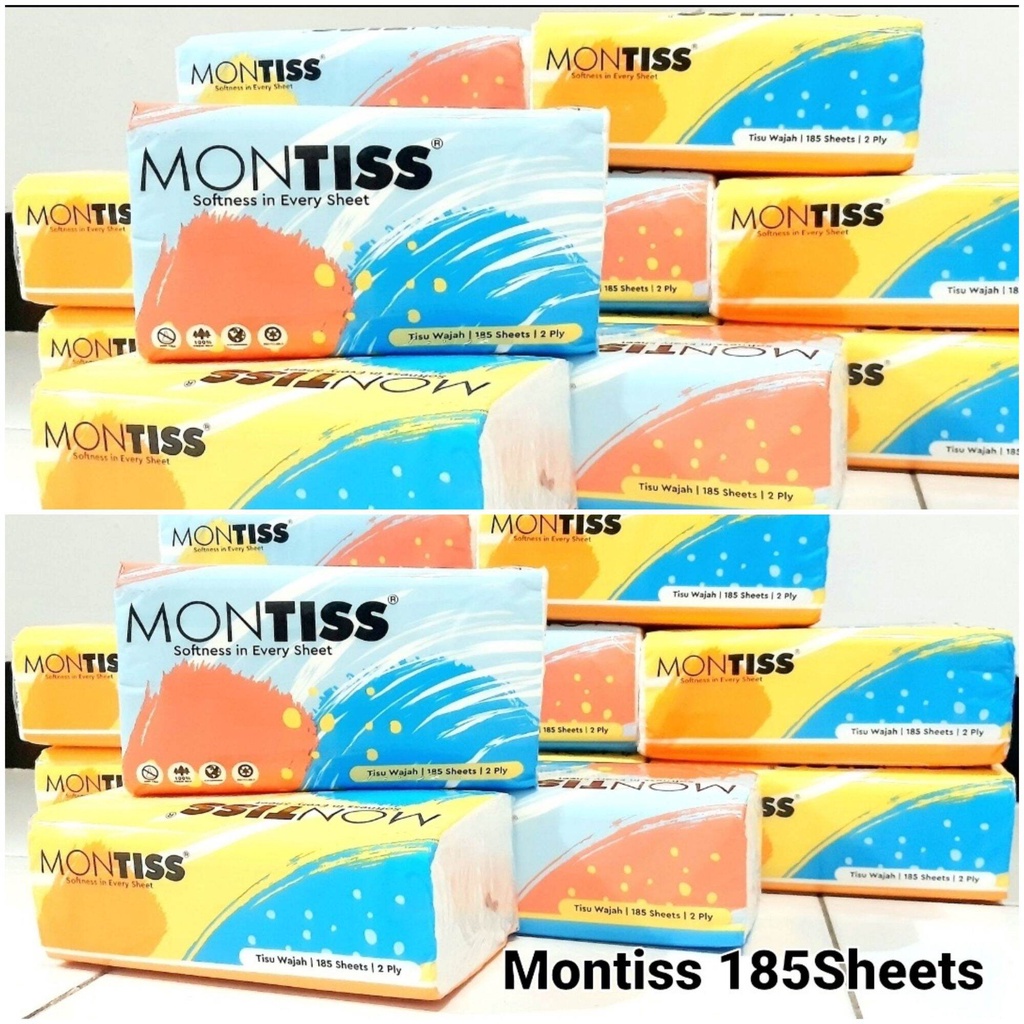 

Tisu Tissue Montiss 185 Sheets (10 PCS)