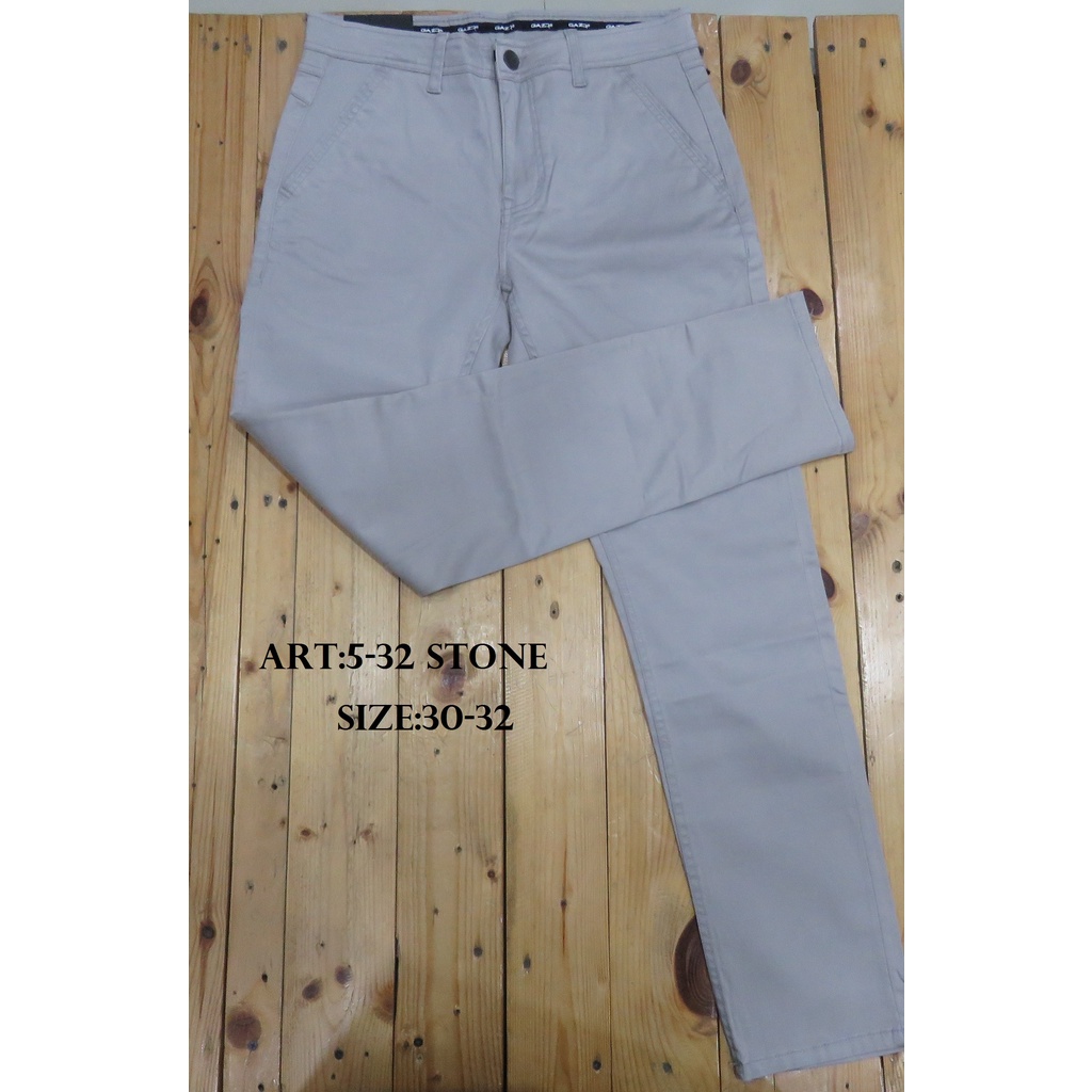CELANA PANJANG CHINOS PRIA MEREK GAZR ART: 5-32 STONE PRICE Rp 482.900