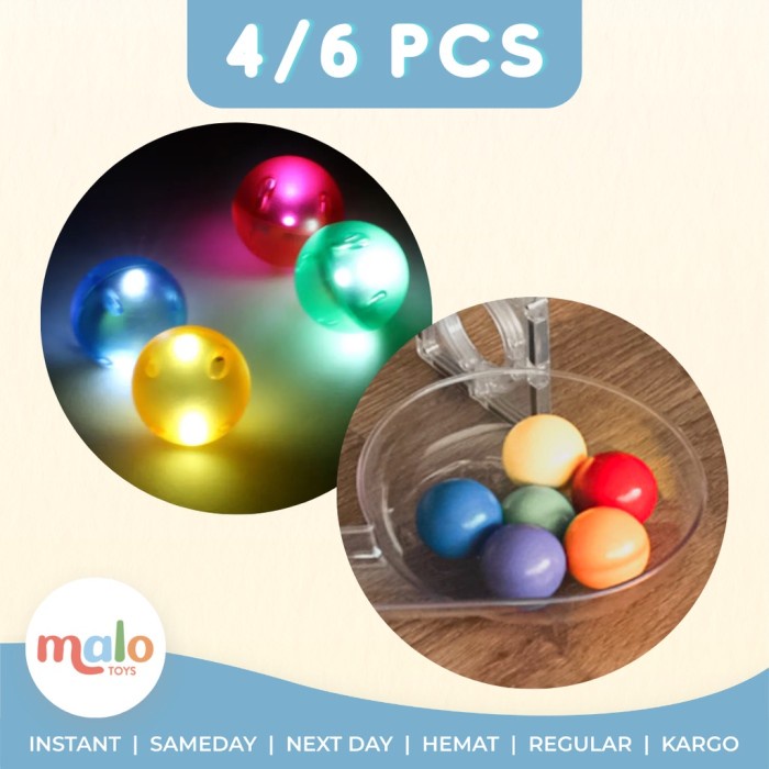 Malotoys - Mntl Marble Run Balls 6Pcs Ball Bola Mainan Anak Malotoys Ready