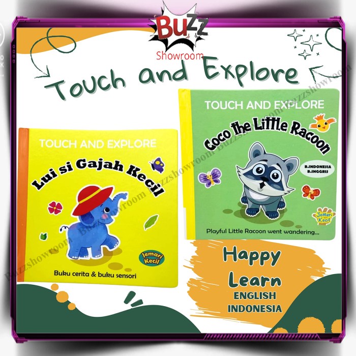 Buku Sensori Untuk Anak Cerita Dongeng Tekstur Book Edukasi Balita Ready