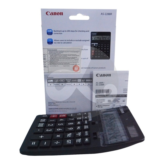 

CalculatorCANON AS-2288R Dekstop calculator AS 2288 R