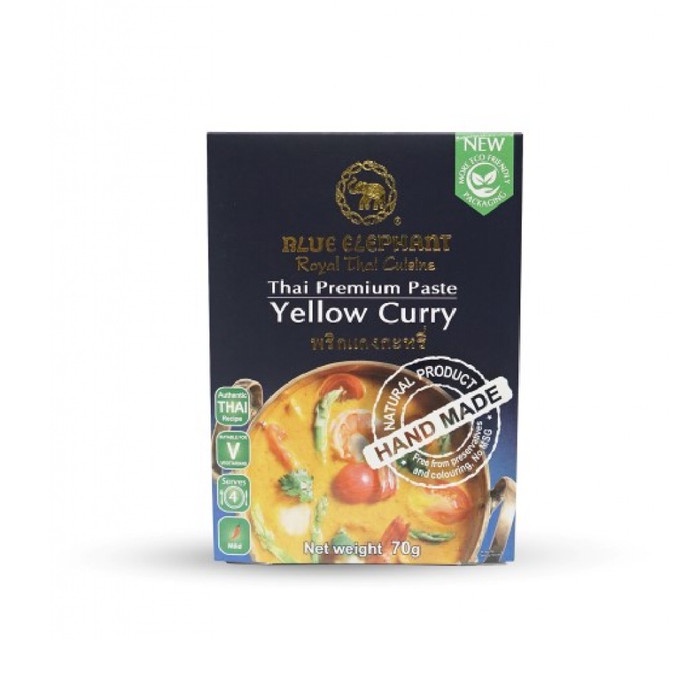 

Promo Bumbu Blue Elephant Yellow Curry Thai Premium Paste 70 Gram