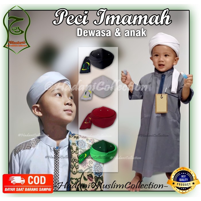 sorban sorban imamah 1.5 Peci Imamah Permanen Peci Imamah Anak Peci - Hitam, .1(D9B8) surban kashmir