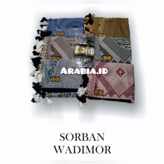 sorban sorban wadimor original /sorban panjang(Z0N6) TERLARIS surban kashmiri original tebal surban 