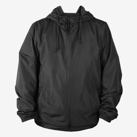 Jaket Windbreaker Polos Hitam