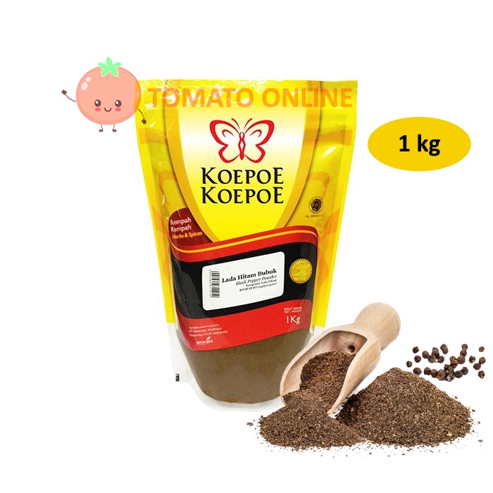 

Koepoe Kupu / Lada Hitam Bubuk Pouch Refill / 1Kg 1 Kg 1000Gr 1000 Gr