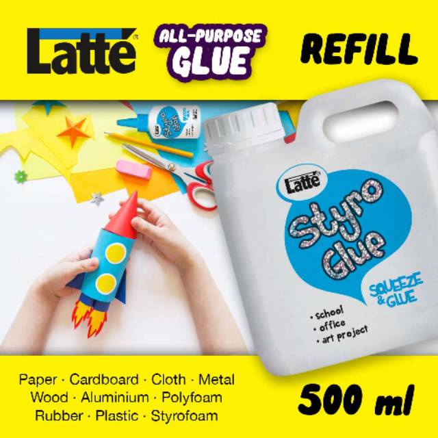 

Lem Latte Styro Glue All Purpose 500Ml