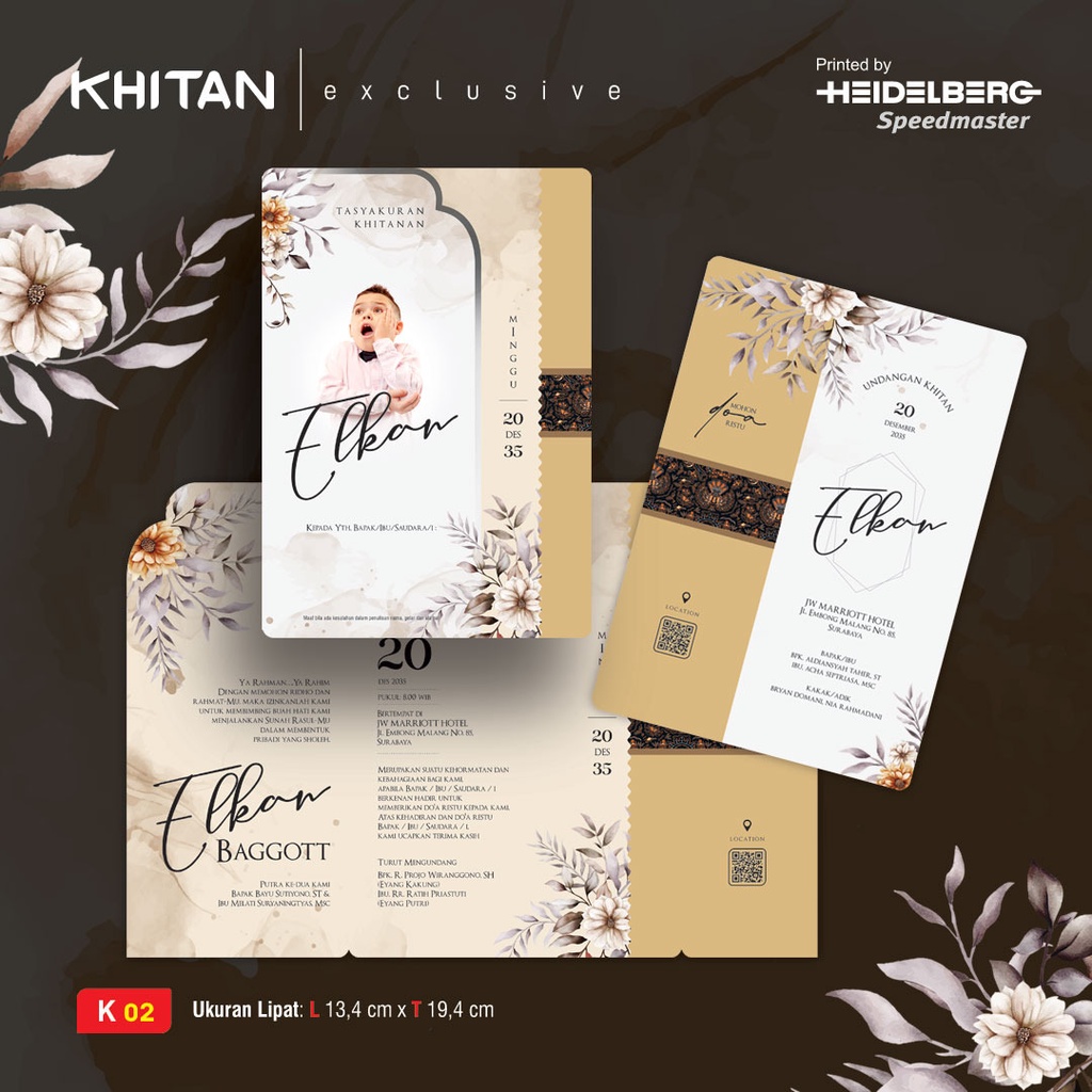 Blangko Undangan Khitan 02 | Blangko Undangan kosong | Kertas Undangan Kosong Murah