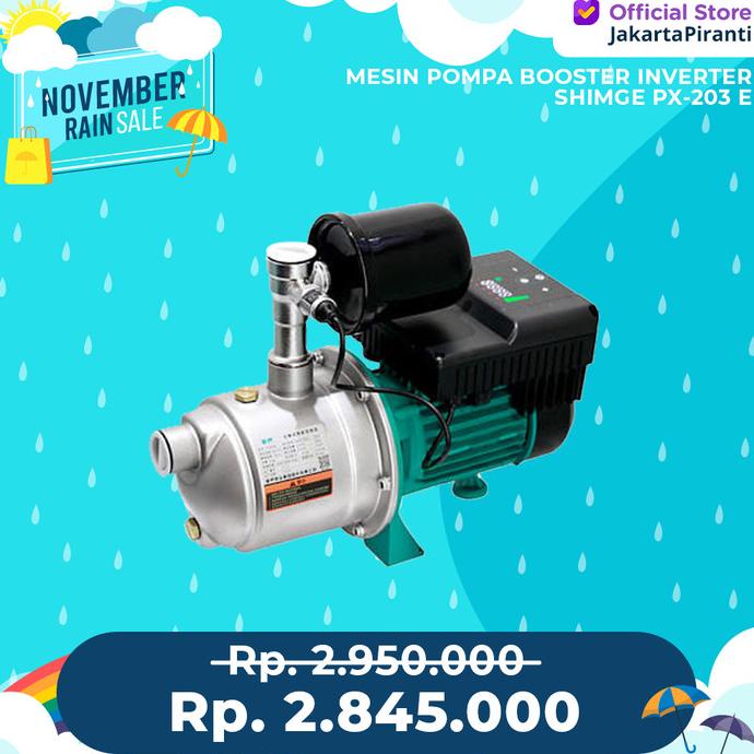 Mesin Pompa Air Pendorong Booster Pump Inverter Shimge PX-203 E