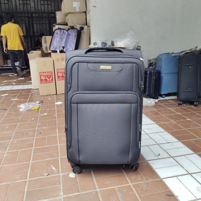 Koper President 24 Inch (1746) Bahan Kain Kanvas Ori / Koper Kain 24"