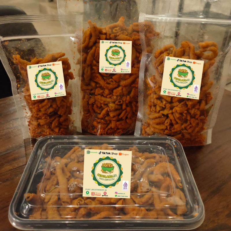 

Keripik Usus Pedas 100gr - 200gr - 300gr / Cemilan Murah BDL