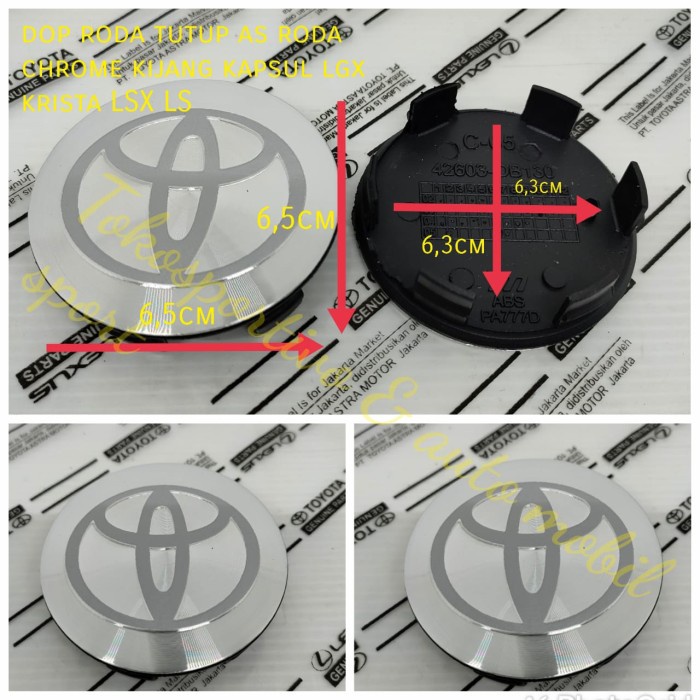 Dop roda tutup velg as roda ban Toyota kijang kapsul lgx krista Lsx sx star