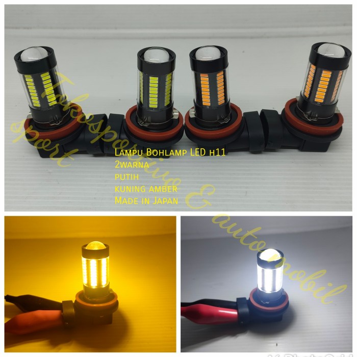 Lampu LED H11 foglamp kabut LED h11 putih kuning amber star